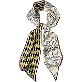 DYUXIRT Head Scarf Purse Handle Neck Satin Hair Scarfs For Bag Lightweight Silky Long Thin Women's Fashion Scarves 59 * 5.9”