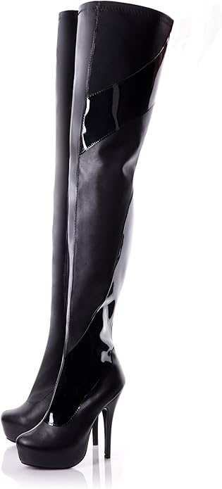 corset thigh high boots