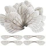 SANNIX 70pcs Dragonfly Wing Charms Wizard Party Chocolate Decoration Wings for Flying Keys DIY Earrings Pendant Home Decorati