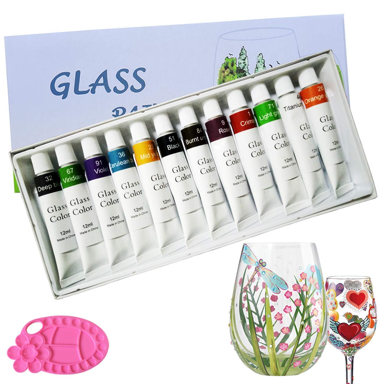 New Palette Magicdo Stained Glass Paint Transparent Window Random Color