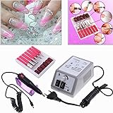 Electric Nail Drill Kit USB Manicure Pen Sander Polisher With 6 Pieces Changeable Drills Pedicure File Nail Art Set