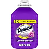 Fabuloso 2X Multi-Purpose Cleaner, Lavender Scent, 128 fl oz | No Rinse Floor Cleaner, Long-Lasting Freshness, Multi-Purpose Cleaner, Concentrated Formula, Everyday Cleaning, No Residue