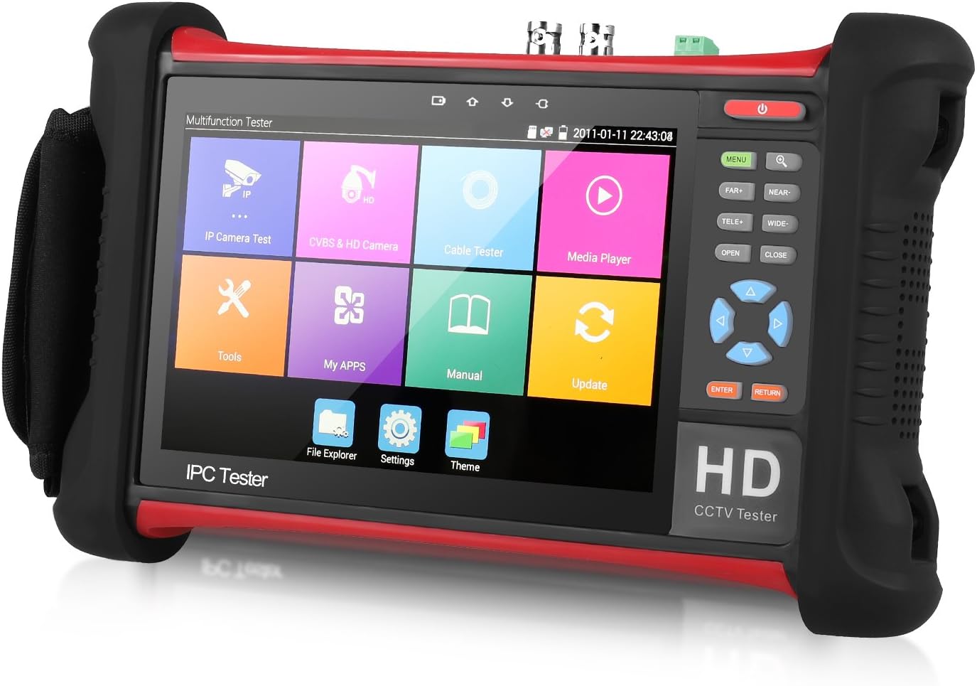 SGEF IP Camera Tester CCTV Tester,7'' LCD Monitor,HDMI in &Out,PoE Output ,Camera Debugging Helper