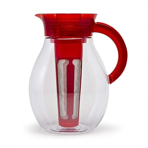 Primula The Big Iced Tea Maker 1 Gallon Beverage Pitcher, Red Amazon