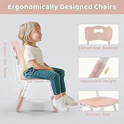 CuFun Kids Table & Chairs Set (2 Chairs) Height