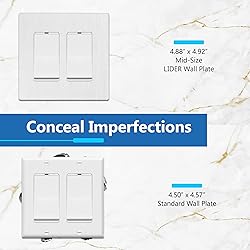LIDER Brushed Finish Decorator Switch