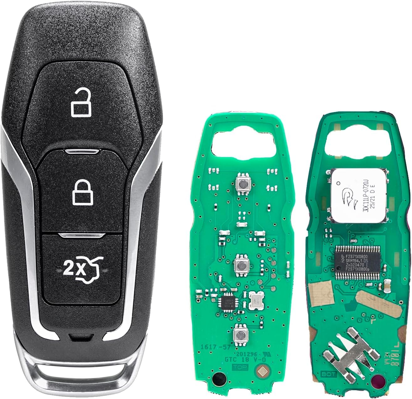 433MHZ 3 Buttons Ford S-Max C-Max Edge MK5 Mondeo Mustang Car Key ID49chip DS7T-15K601-D FSK HU101 Blade