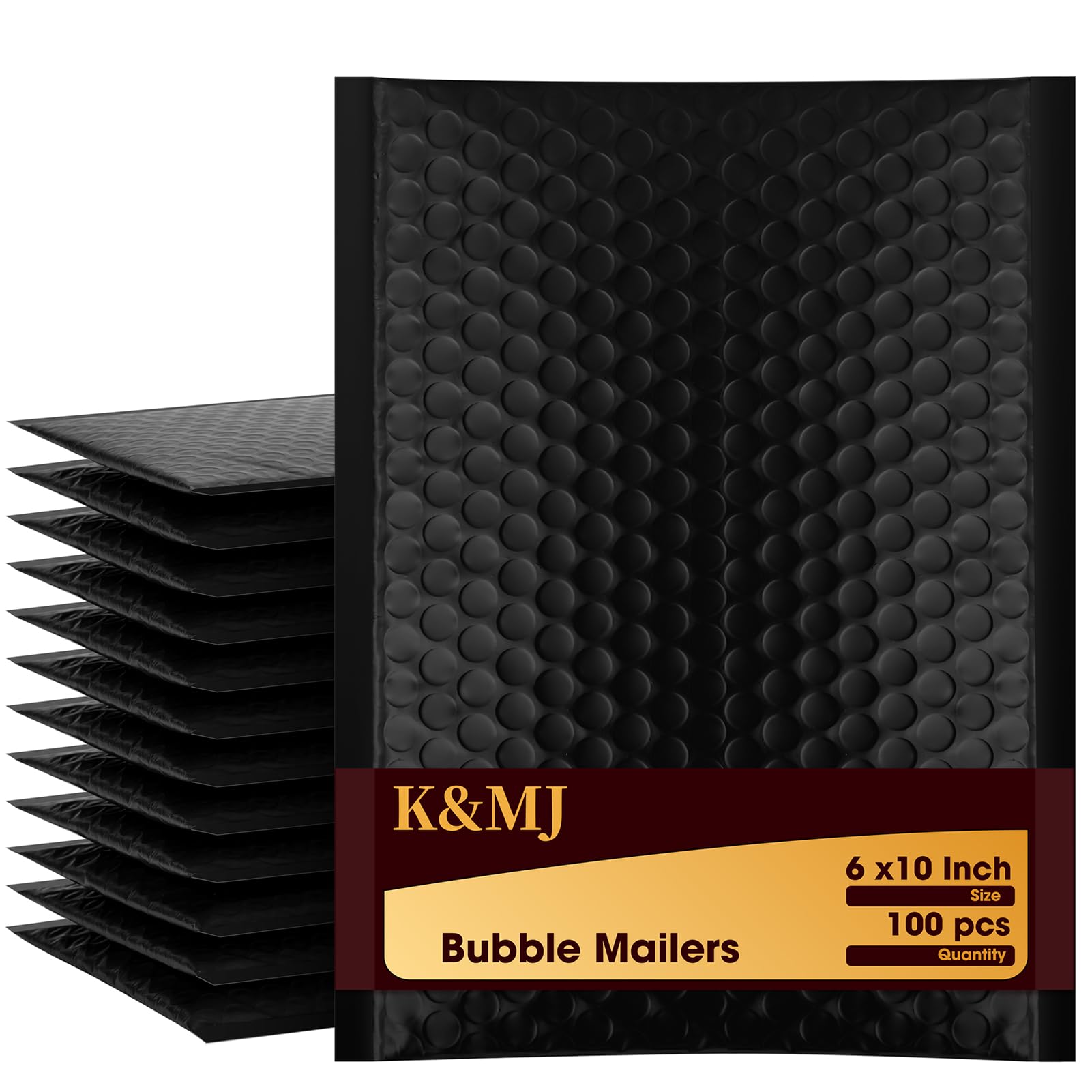 Photo 1 of K&MJ 6x10 Bubble Mailer,100 Pc,Black Bubble Mailers for Small Business,Padded Envelopes,Tear-Proof Self-Seal Thickened Bubbles Shipping Bags,for Jewelry,Makeup,Electric Product or Parts ect