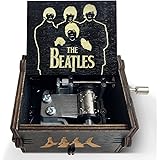 veratwo The Beatles Gifts-Hand Crank Engraved Vintage Wooden Music Box,The Beatles Fans Favorite Collection Gift for Friends 