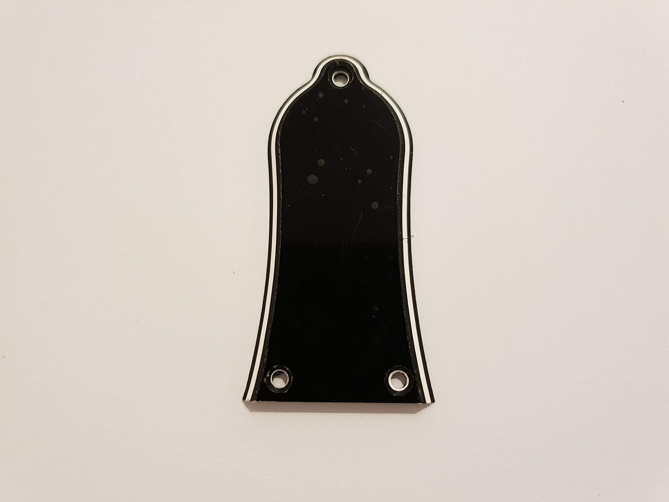 Les Paul 3 hole truss rod cover 3ply black + screws fits Epiphone