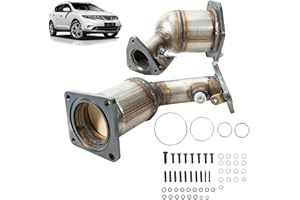 Dilomber Upgraded Catalytic Converter Set Internal Metal Coating Fit for Nissan Altima/Murano/Quest/Pathfinder, for Infinit JX35/QX60 3.5L #Replace 16702 40886 40885 Front Left&Right Exhaust Pipe