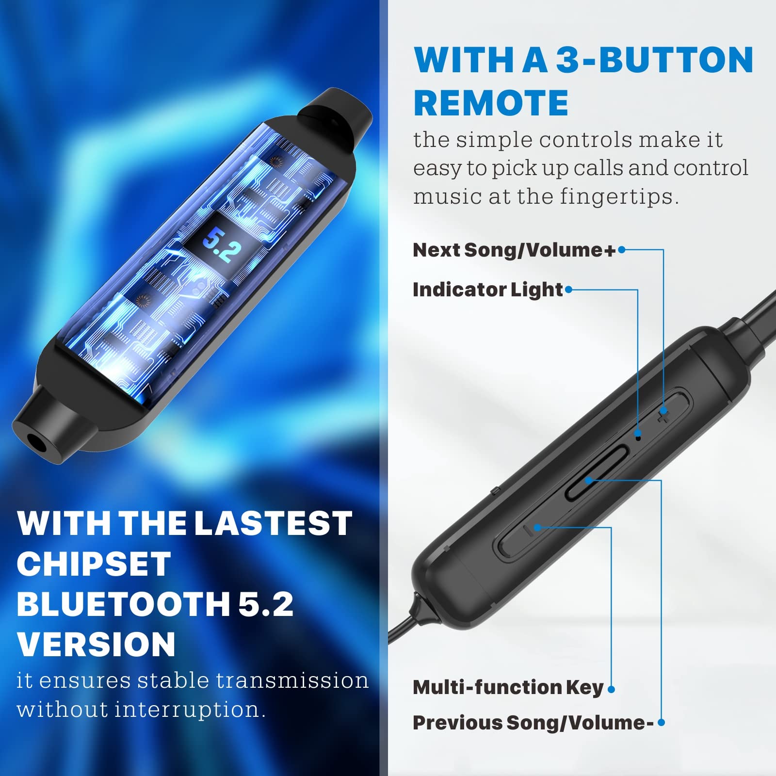 Hearprotek Wireless Headphones, Bluetooth 5.4 Sleep Soft and Lightweight in-Ear Earbuds for Sleeping, 25+Hour Playtime, Ideal for Side Sleepers, Relaxing, Meditating