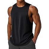 MAGCOMSEN Men's Tank Top Sleeveless Muscle Shirts Quick Dry Workout Gym Cut Off Shirt Lightweight Summer Bodybuilding Tee