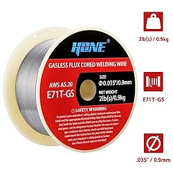 HONE Flux Core Welding Wire .035", 2lb AWS E71T-GS