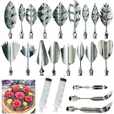 Jninexiu Stainless Steel Gelatin Jelly Art Tools, 22 PCS 3D Jelly-Art-Tools Pudding-Nozzle Cake Needles Gelatin Tools for Cake Decoration, Jelly Cake making