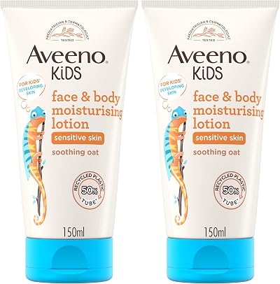 Aveeno Baby Kids Face & Body Moisturising Lotion 2 Pack