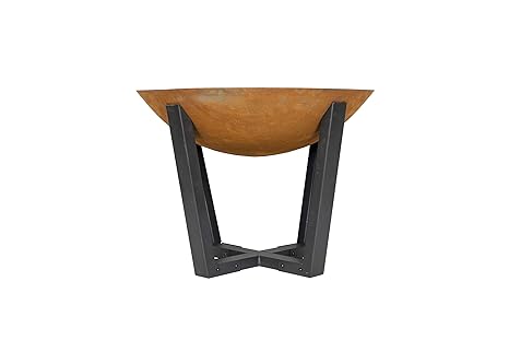La Hacienda Icarus Oxidised Cast Iron Firepit With Steel Legs