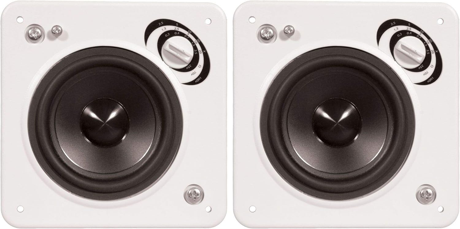 square in wall speakers