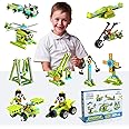 makerzoid Building Robot Kit, 370+ Educational DIY Building Blocks, 100+ Models STEM Robot Toy for Kids Ages 6+, Birthday Christmas Graduation Gift for Boys Girls
