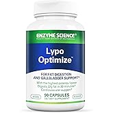 Enzyme Science Lypo Optimize - Lipase Digestive Enzyme Supplement - Enzimas Digestivas - Vegan and Kosher - 90 Capsules