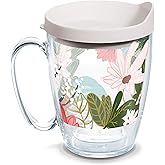 Tervis Mellow Floral Made in USA Double Walled Insulated Tumbler Travel Cup Keeps Drinks Cold & Hot, 16oz - Mug, Classic
