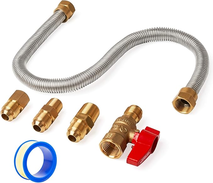 GASPRO OneStop Universal Gas Appliance HookUp Kit Gas Ball Valve