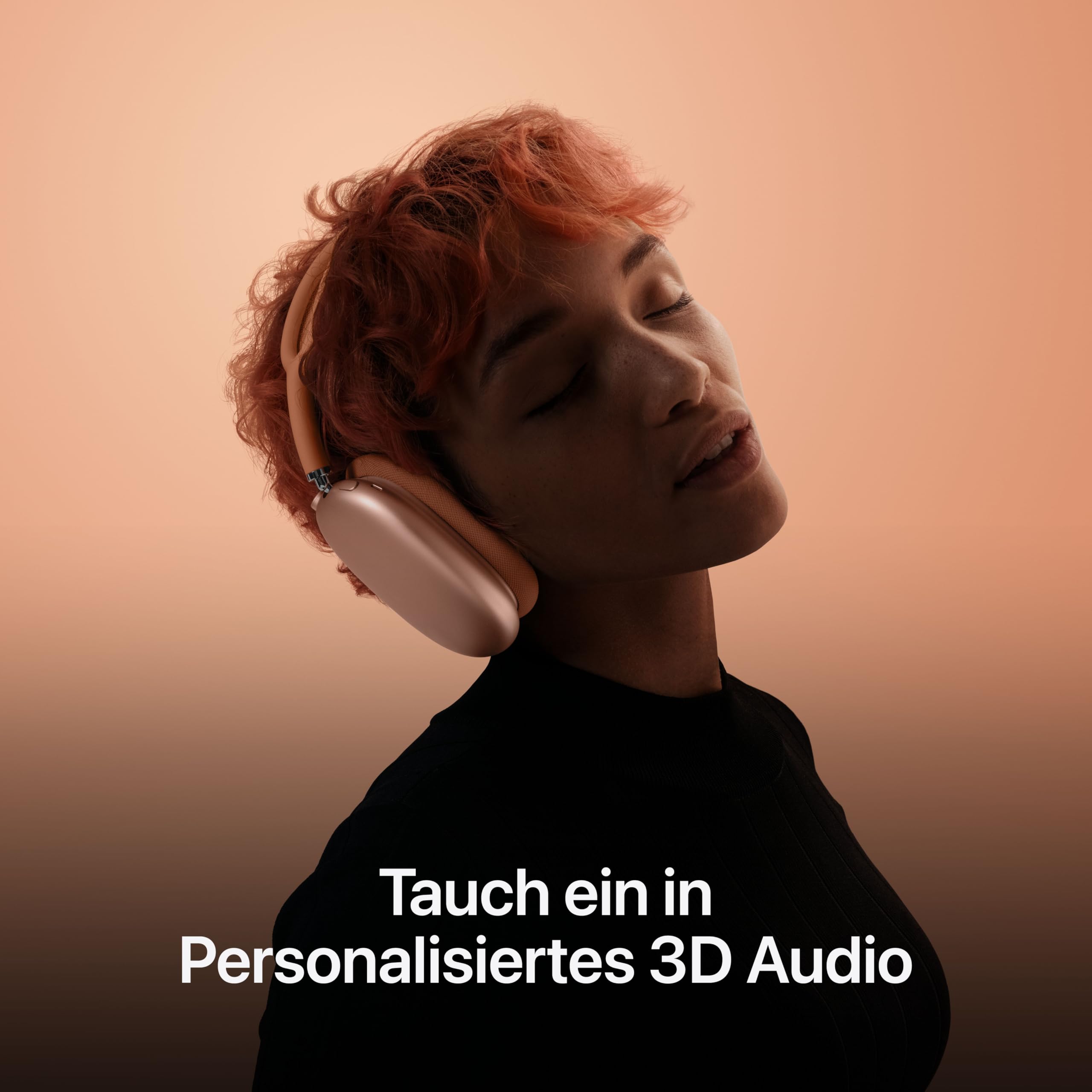 Apple AirPods Max Kabellose Kopfhörer, aktive Geräuschunterdrückung auf Pro Level, Transparenzmodus, personalisiertes 3D Audio, USB-C Ladecase, Mitternacht 5