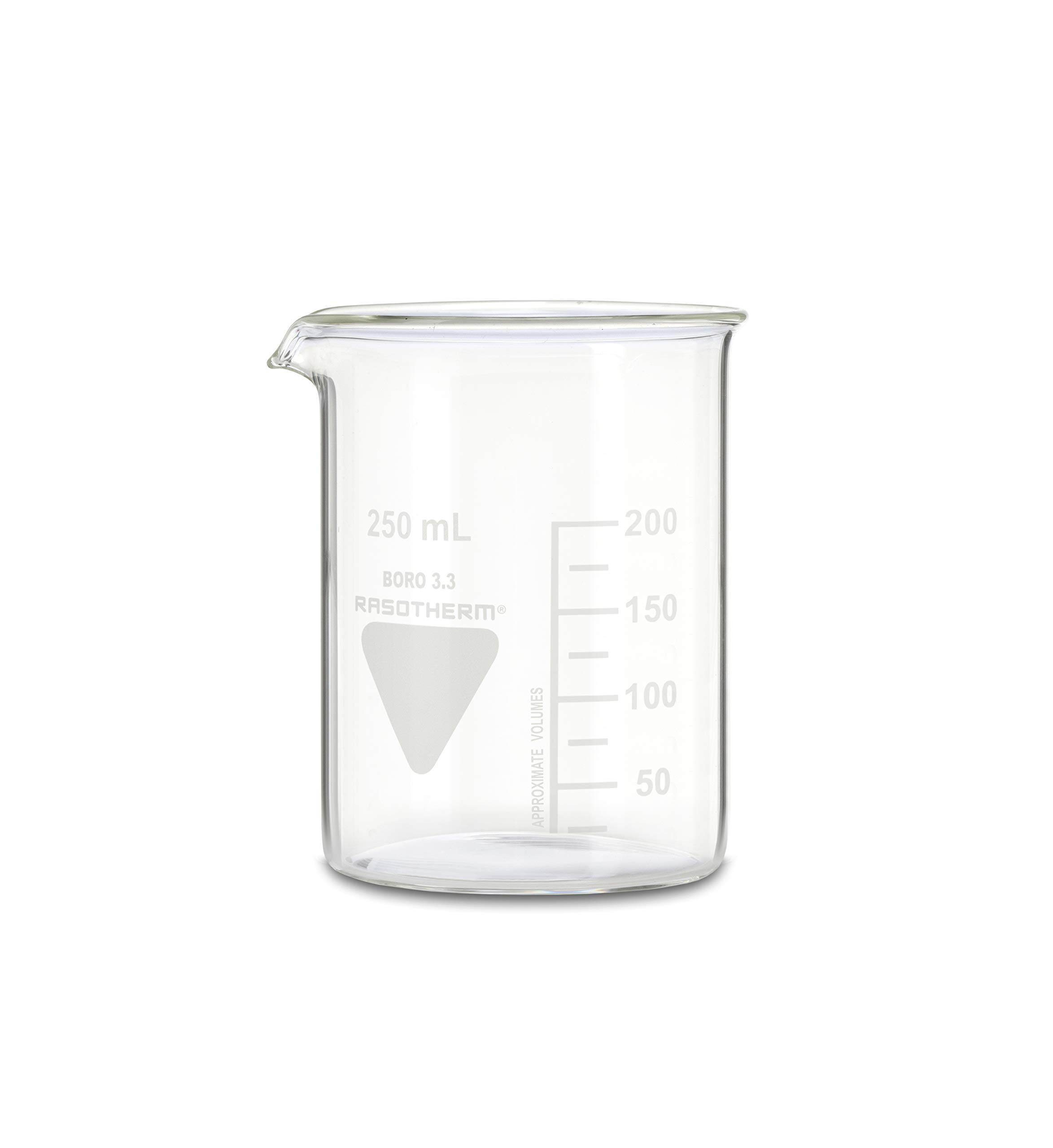 RASOTHERM Beaker Glass Low Shape with Spout (Boro 3.3) 250 ml