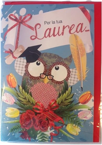 Biglietto Auguri Congratulazioni Laurea Kartos 11x17 Gufo Busta Rossa Dottoressa Amazon It Cancelleria E Prodotti Per Ufficio