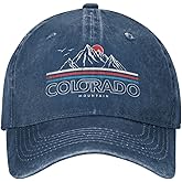Sefgaen Hat Colorado Mountains Hat Women Baseball Cap Funny Hats