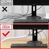 Annex White Cable Sleeve 10ft Expandable 1/2-1 Inch Braided Cord Protector view 3