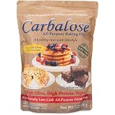 Carbalose Low Carb Flour, 2.2 lb Resealable Pouch &ndash; 90% Fewer Net Carbs &ndash; Wheat-Based for Bread, Pizza Crust, Cookies, Cakes, Pancakes and Waffles.