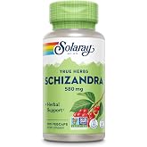 SOLARAY Schizandra Berry 580 mg, Schisandra Supplement, 100 VegCaps | Pure Schisandra Berry Extract Capsules, Natural Health Support for Women and Men