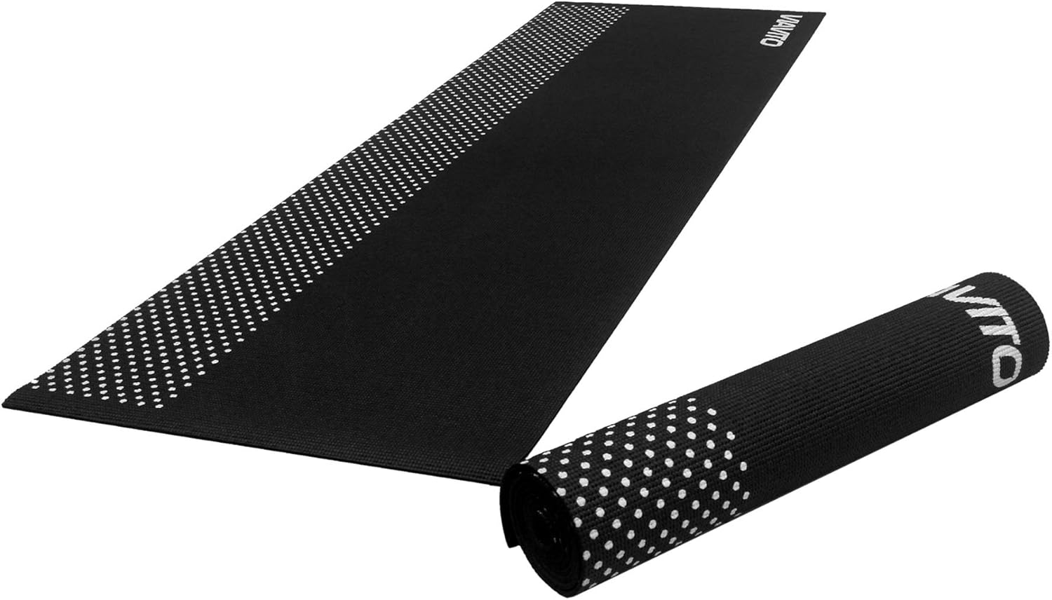 Viavito Unisex's Leviato Yoga Mat with Carry Strap, Black, One size