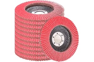 COSPOF Flap Discs, Flap Wheels 60 Grit, Ceramic Grinding Discs 115mm, 4-1/2 x 7/8 Inch Work with Universal Angle Grinders, Suitable for Metal Sanding Grinding and Conditioning, Type29, 10 Pack.