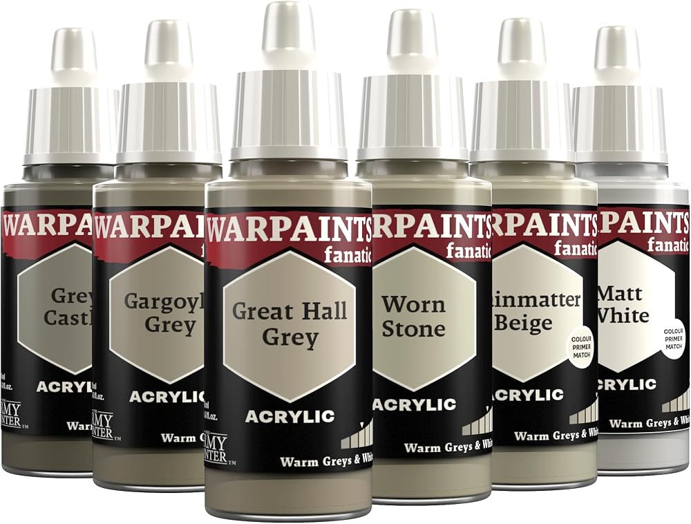The Army Painter Warpaints Fanatic Flexible Triad Warm Greys & White 6 x 18 ml