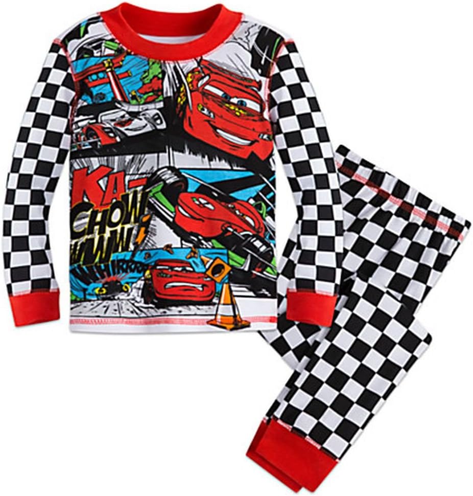 Disney Cars Boy's Size 7 Lightning McQueen Cotton Pajama Pants Set