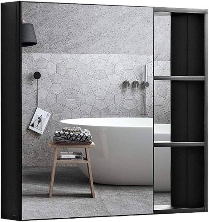 XWW Armario De Medicina De Baño con Espejo Altura De Espejo 68,5 Cm