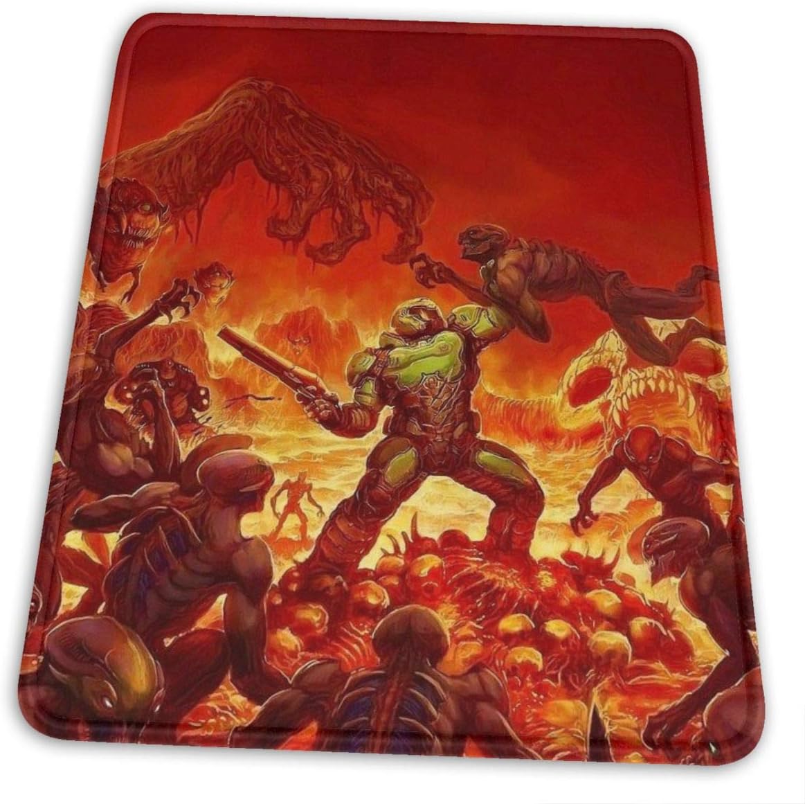 Doom Artwork Hemming The Mouse Pad 10 X 12 Inch Esports Office Study Computer