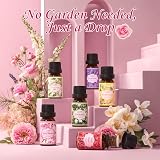 Salubrito Essential Oils Set 6x10ml Floral Diffuser Jasmine Lavender Rose view 5