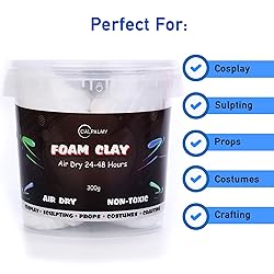 Moldable Cosplay Foam Clay (White) – High Density