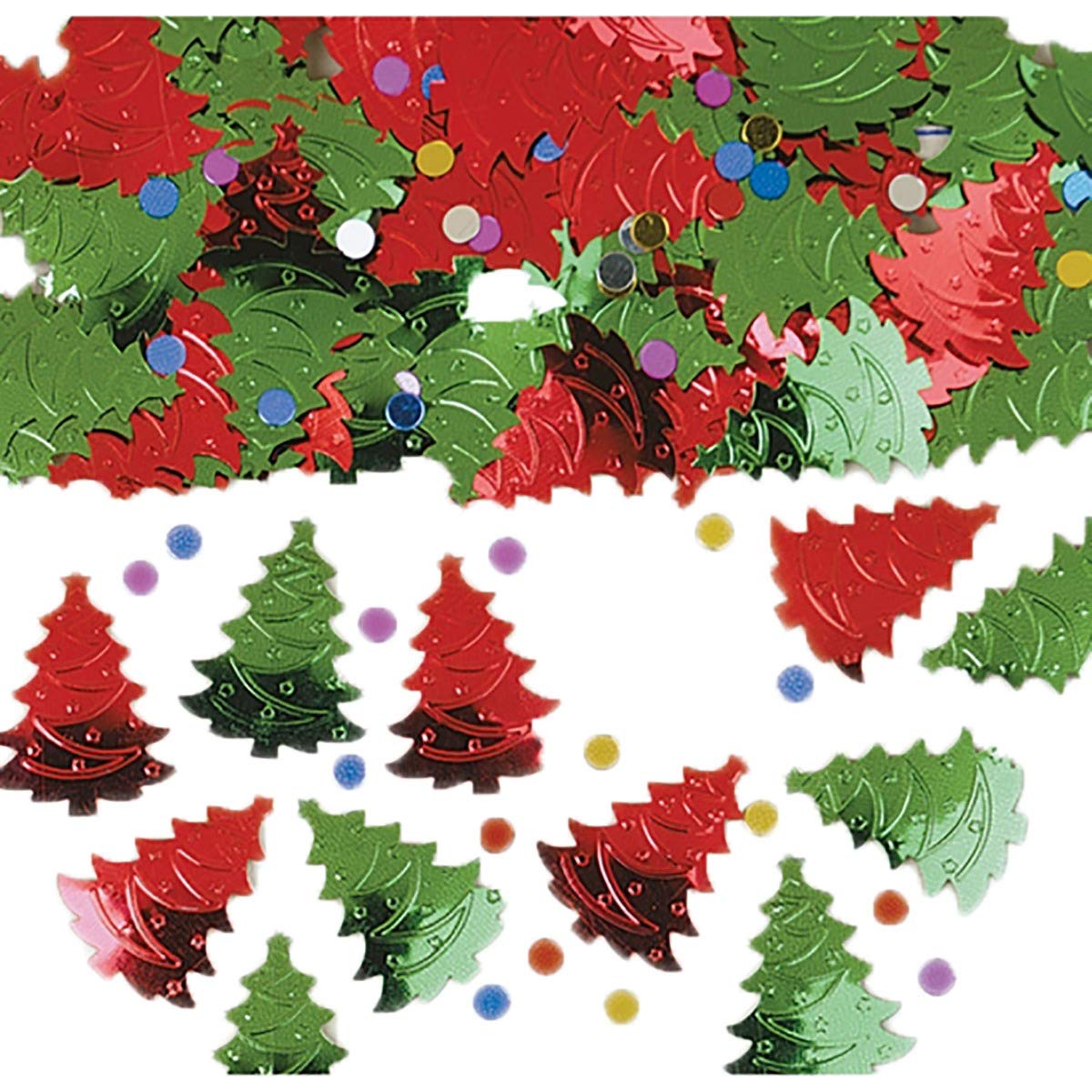Amscan 37911 - Christmas Fa La La La La Embossed Tree Table Confetti - 14 g