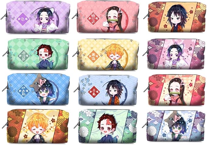 Amazon Emelun 鬼滅の刃 竈門炭治郎 竈門 禰豆子 冨岡 義勇 我妻 善逸 嘴平 伊之助 胡蝶しのぶ アニメのキャラクター 筆袋 文具ケース 文房具 かわいい 男女兼用 コスチューム コスプレ 竈門炭治郎 コスプレ 仮装 通販