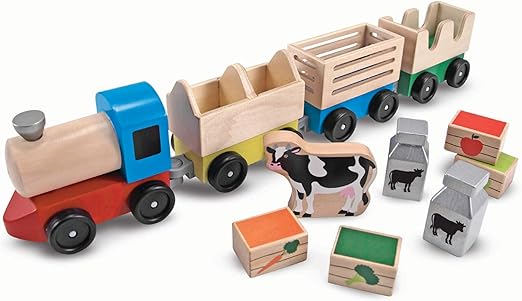 melissa and doug train set