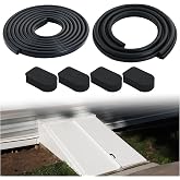 for Bilco Basement Door Weatherstrip Kit (4 Cap Seal Pad,1 Bulb Trim Gasket,1 U Shaped Gasket) Fit for Bilco and Gordon Cellar Doors, Basement Door Seal Kit Five-Year Replacement