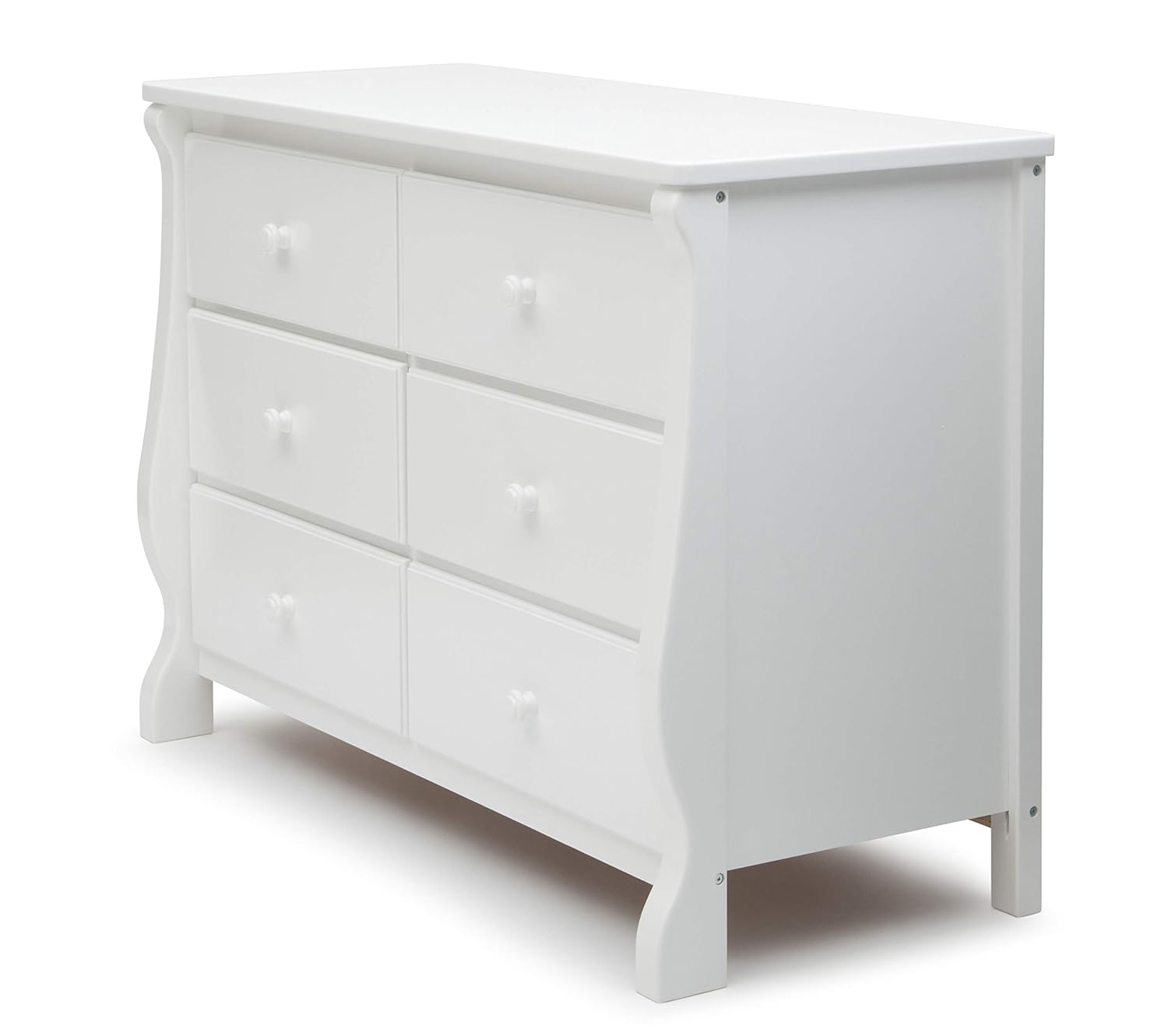 Delta Children Universal 6 Drawer Dresser, White : Nursery Dressers : Furniture & Decor