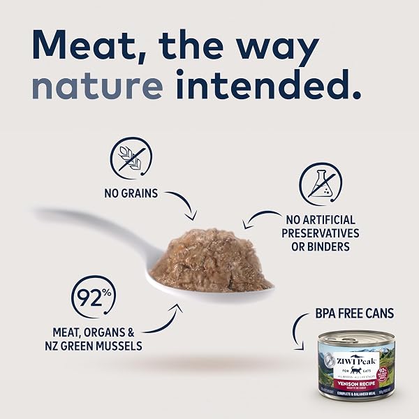 ZIWI PEAK WET CAT FOOD – ALL NATURAL, HIGH PROTEIN, GRAIN FREE, LIMITED INGREDIENT, WITH SUPERFOODS