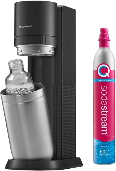 SodaStream Duo Sparkling Water Maker with 2x 1L Bottles Black