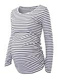 Ecavus Women's Maternity Tunic Tops Clothes