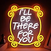 Tiabuy Friends TV Show Neon Signs, Monica's Door Neon Lights, Friends gifts I'll Be There for You Neon Sign for Wall Decor Dimmable LED Neon Signs for Birthday Gifts Party Day Decor 17 * 13 inch